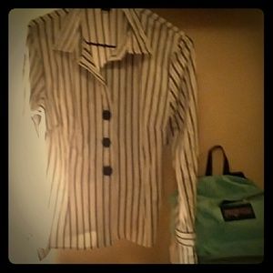 Long sleeve striped blouse
